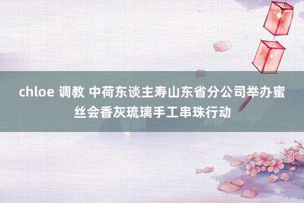 chloe 调教 中荷东谈主寿山东省分公司举办蜜丝会香灰琉璃手工串珠行动